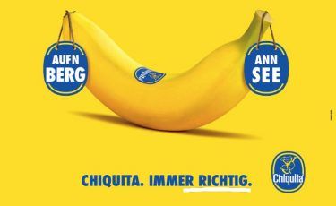 pilot betreut den Media-Etat der deutschlandweiten Kampagne "Chiquita. Immer richtig." von Chiquita (Credit: Chiquita)