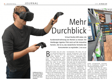 Die "Lebensmittel Zeitung" hat pilot Experten zum Thema Virtual Reality interviewt.