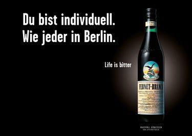 Life is bitter-Kampagne: Berliner Motiv für Fernet-Branca