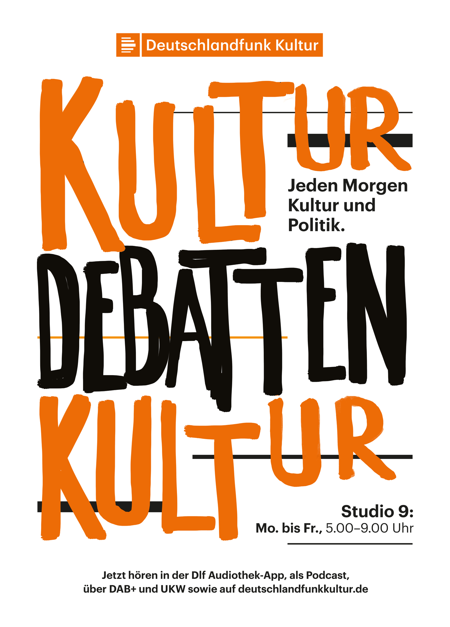 Plakat für Kultur Debatte.