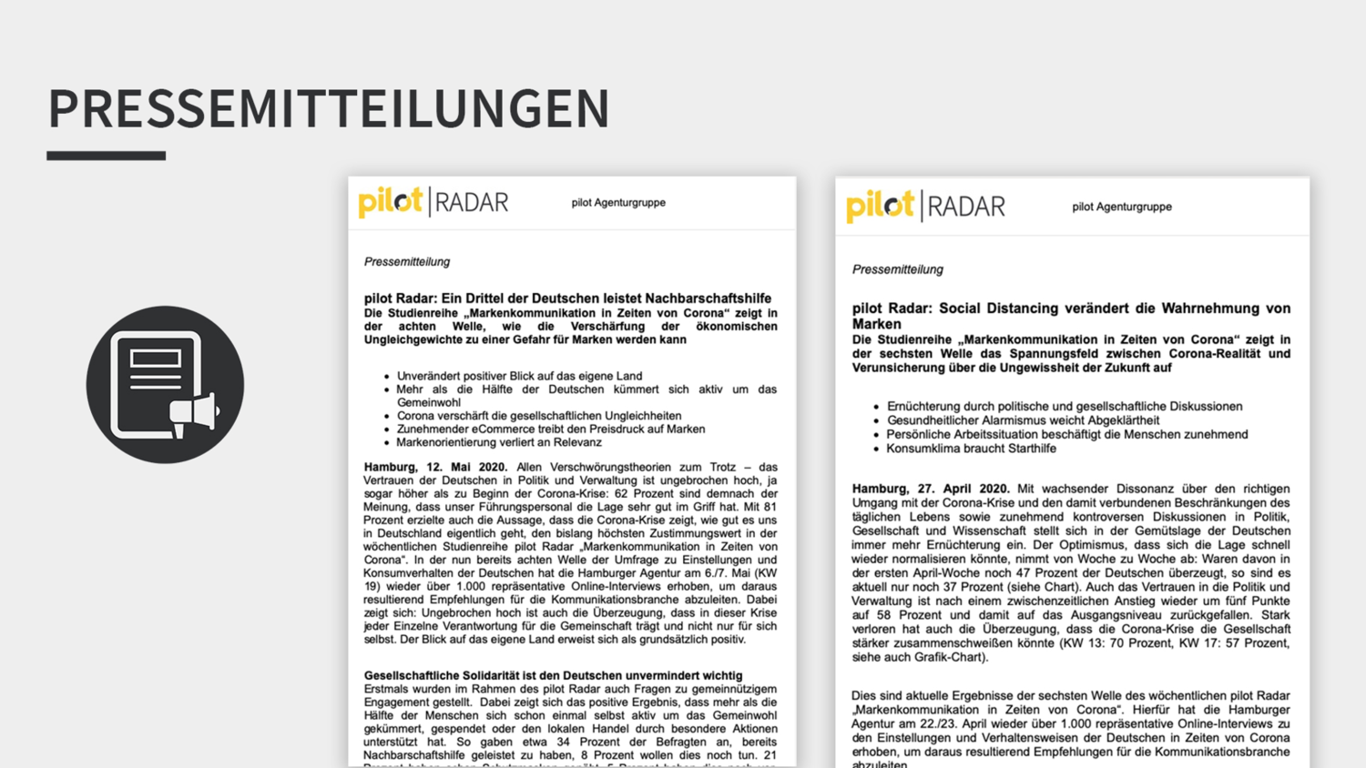 Pressemitteilung von pilot Radar