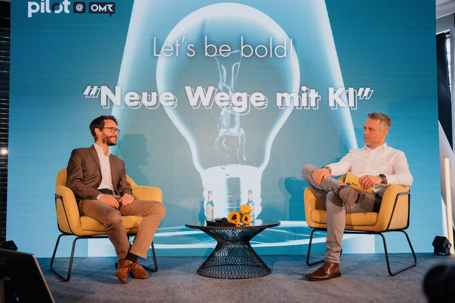 Kristian Meinken im Gespräch mit Alois Krtil bei pilot@OMR