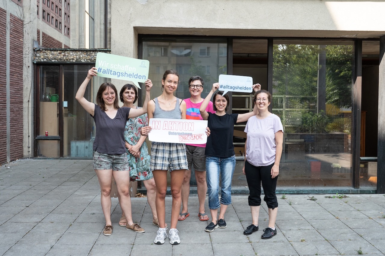 Gruppenbild für die Aktion Alltagshelden