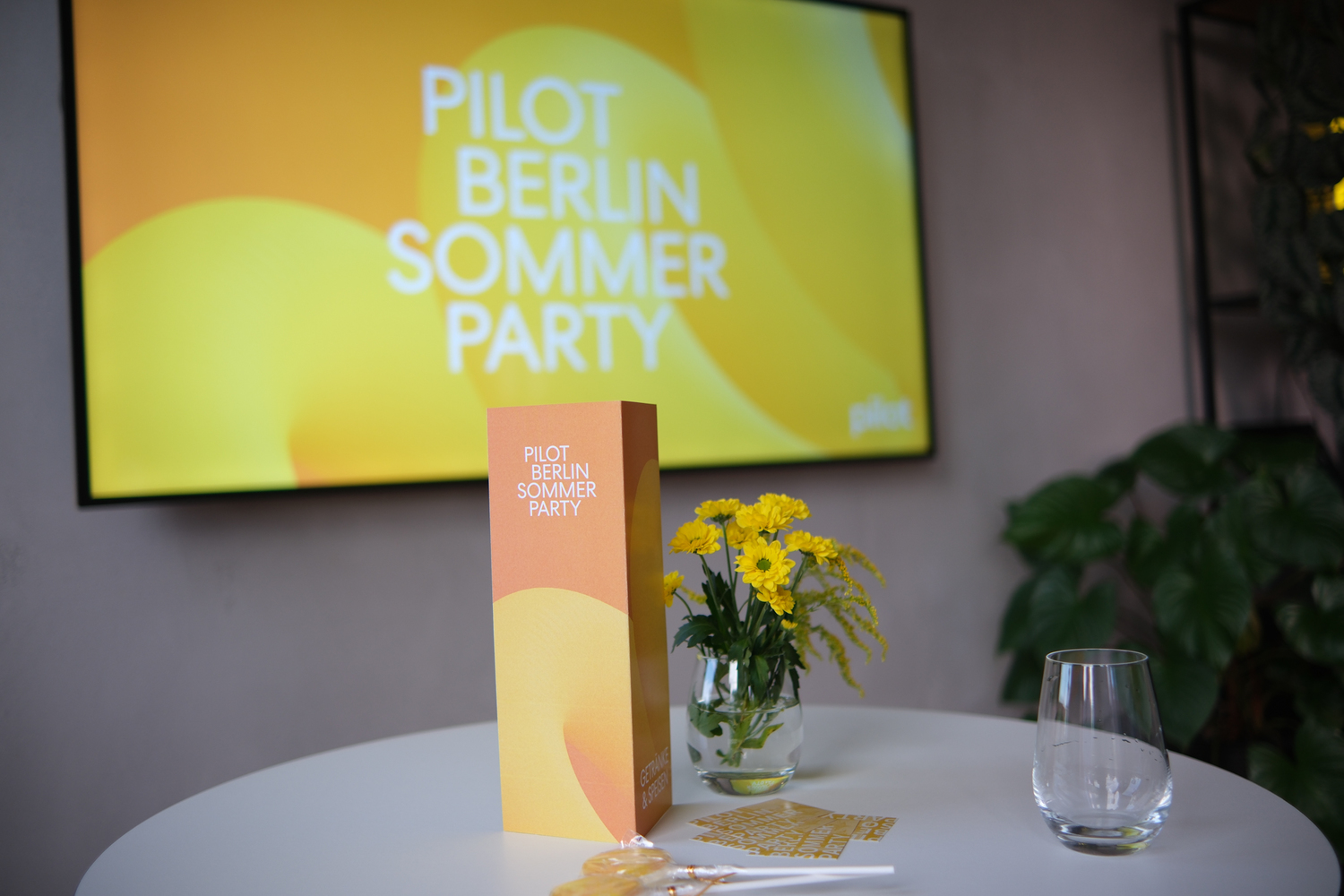 Dekoration für das pilot Berlin Sommerparty