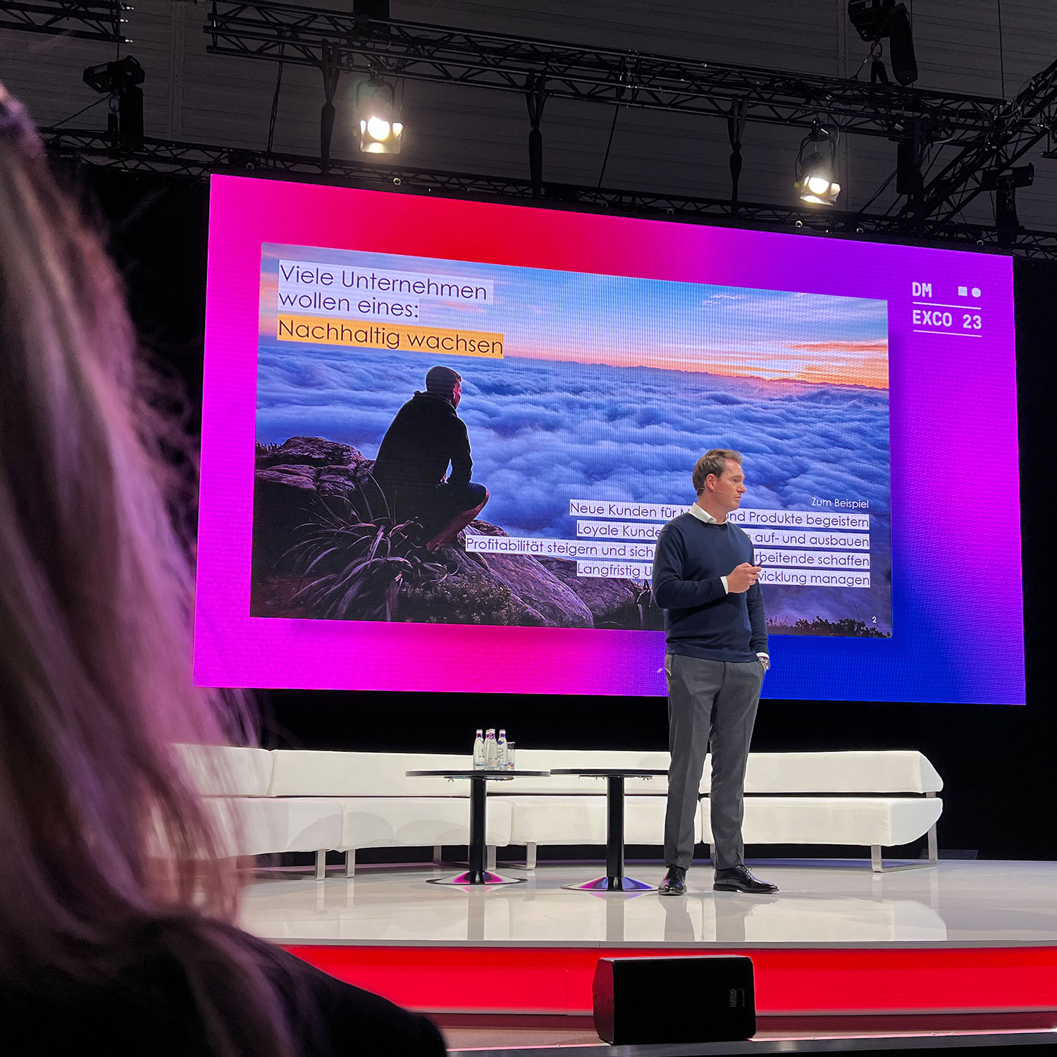 Speaker Ben bei der DMEXCO 2023
