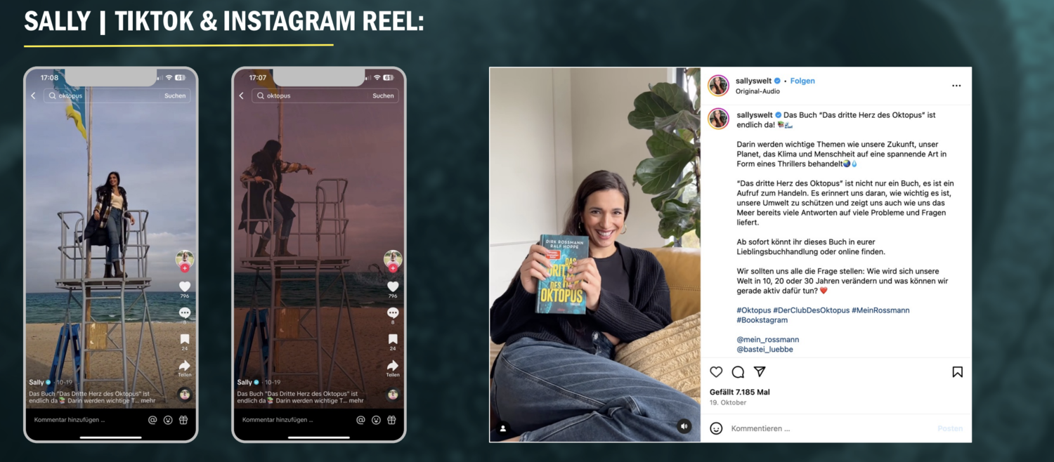 Zusammenfassung von Social Media Posting von Sally