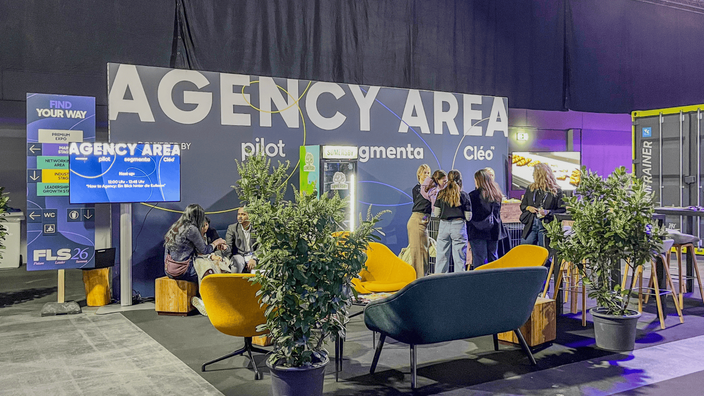 Agency Area vom Messestand Future Leader Summit 2026